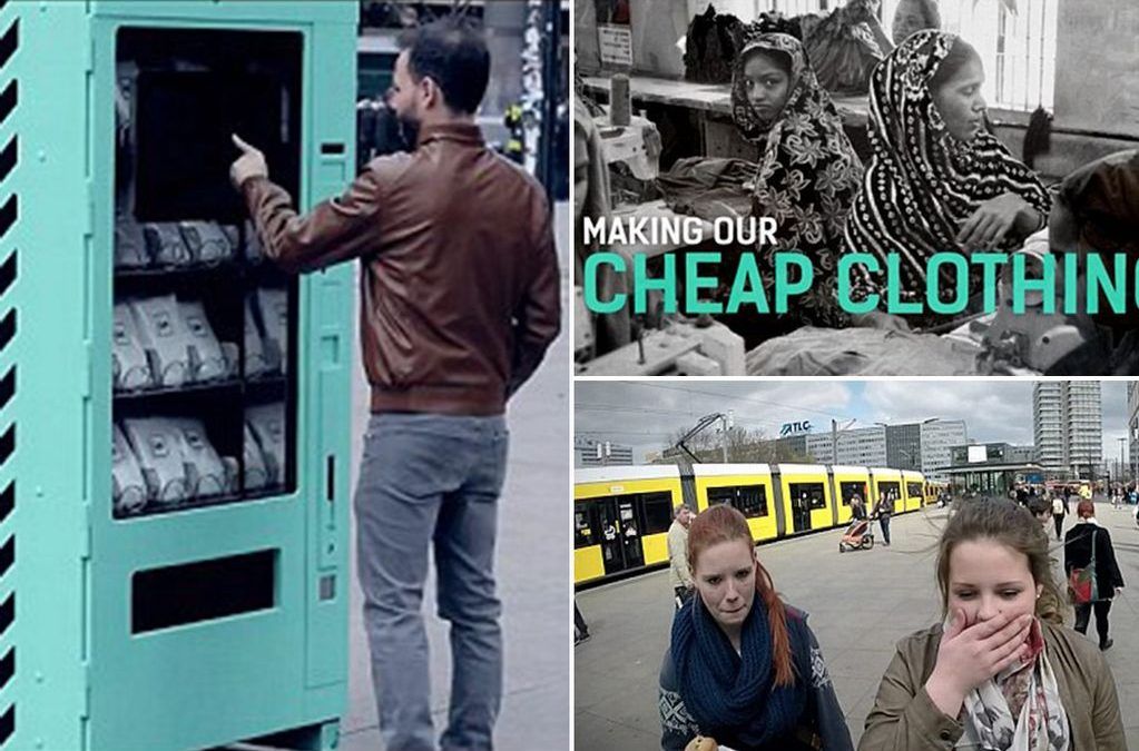 Experimento social: Fashion Revolution vending