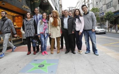 Paseo del comercio en Santiago de Compostela