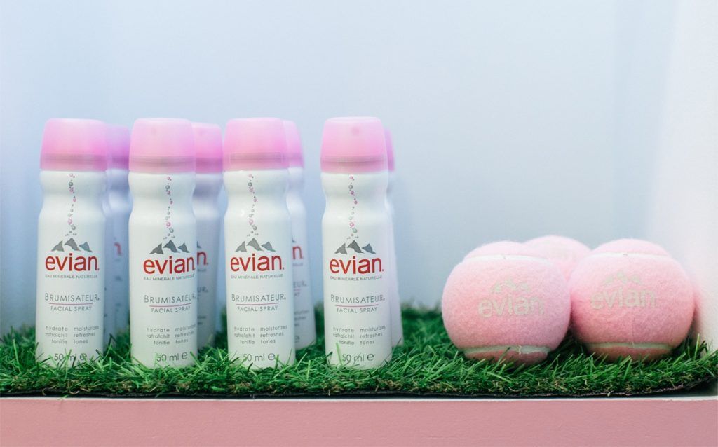 evian pop up
