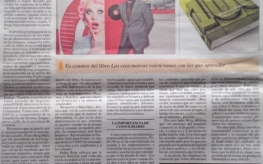 Entrevista a nuestro gerente, Pedro Reig, en Canfali Marina Alta