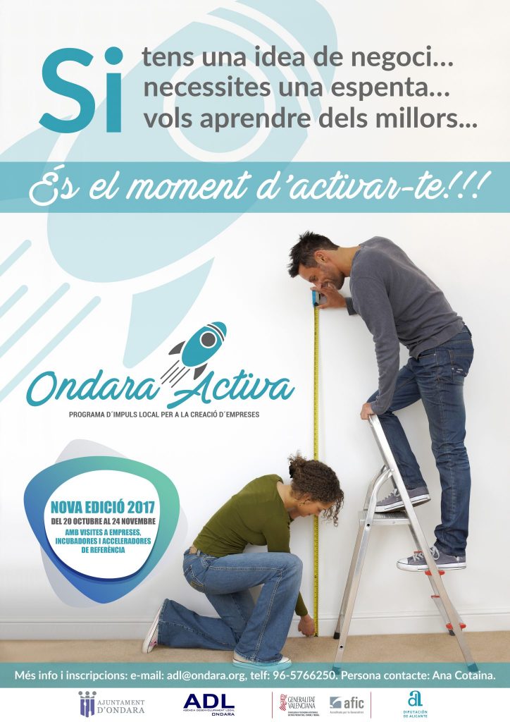 Cartell A3 Ondara Activa 2017