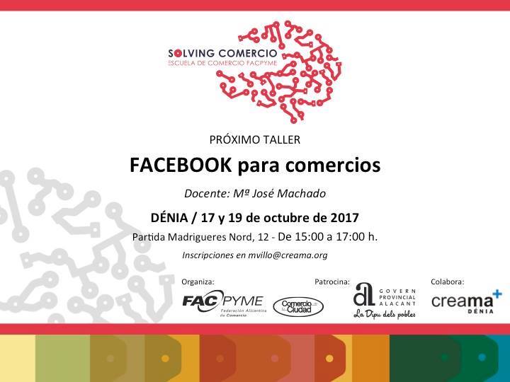 facebook para comercios denia