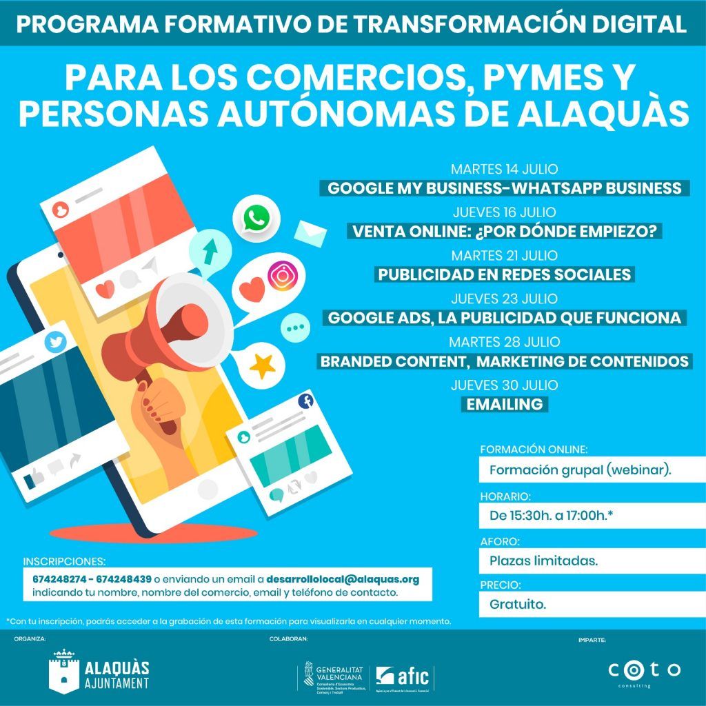 formación transformación digital para comercio minorista