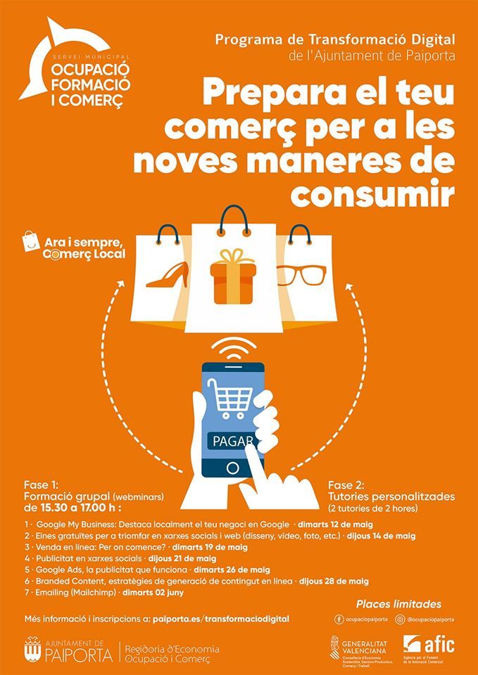 Programa de Transformación Digital para el Pequeño Comercio de Paiporta